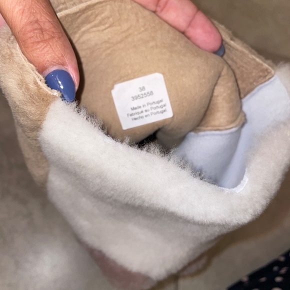 FREE PEOPLE Happy Thoughts  Color Block Shearling Boots Size 38/8 - Picture 11 of 13